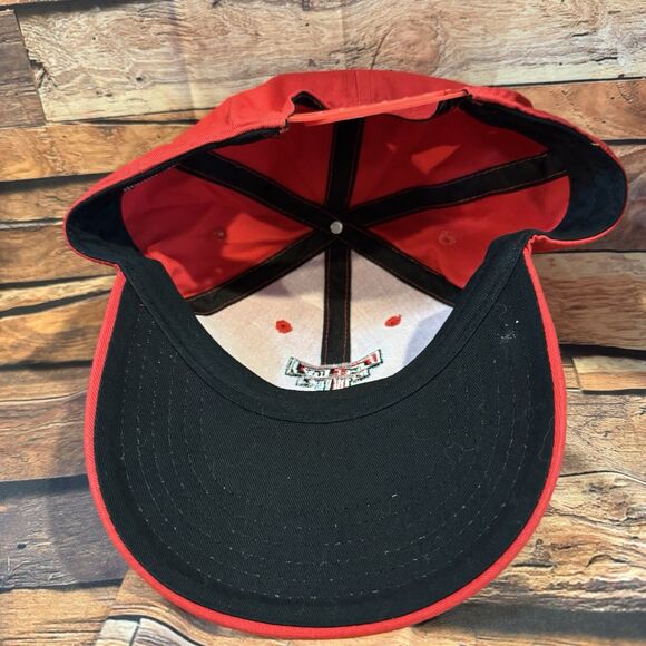 Texas Tech Red Raiders NCAA Baseball Hat Cap Red Adjustable Snapback "Double T" - Picture 6 of 7
